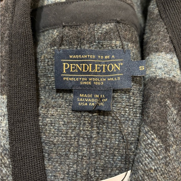 Grey Wool Pendleton Open Long Vest Size Small - Picture 5 of 5
